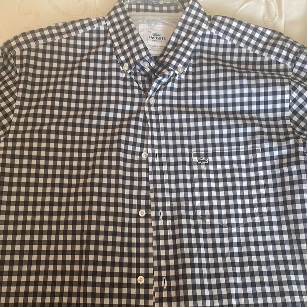 Men’s Lacoste Long Sleeve Button up